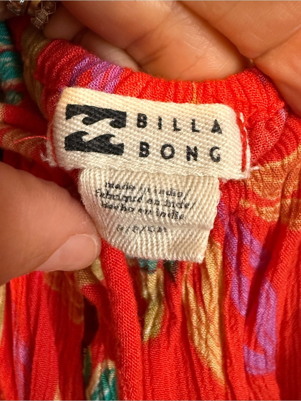 Billabong Red Floral Puff-Sleeve Maxi Dress - Picture 5 of 5